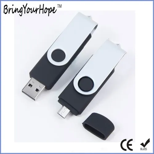 16GB OTG USB Memory Stick 2.0 in Black (XH-USB-001OTG)