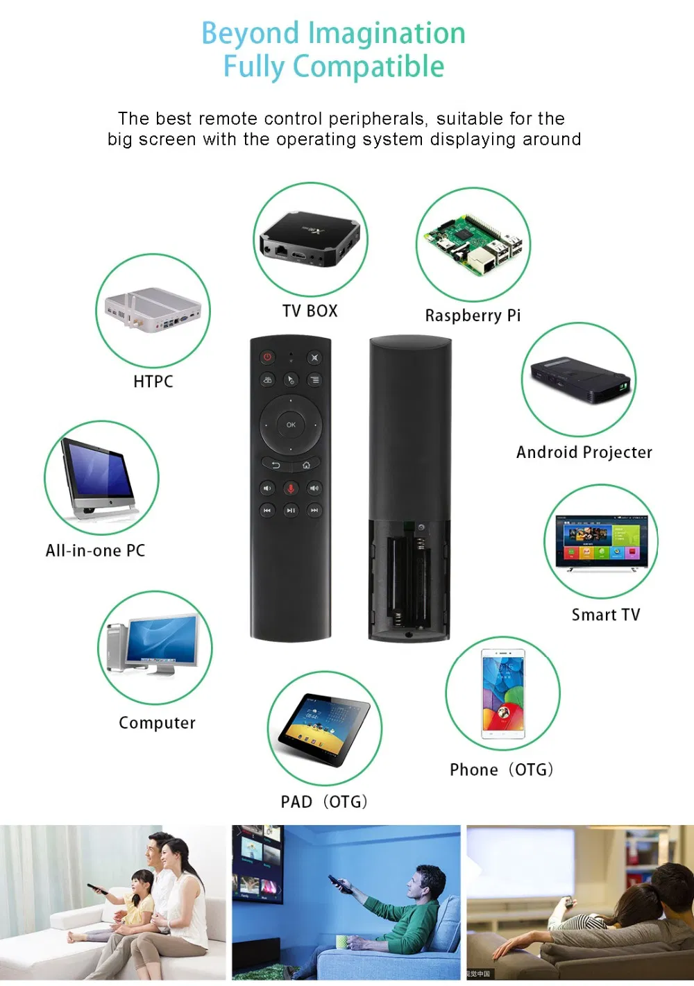 2.4G Air Mouse Keyboard Gyro Voice Universal Remote Control G20s