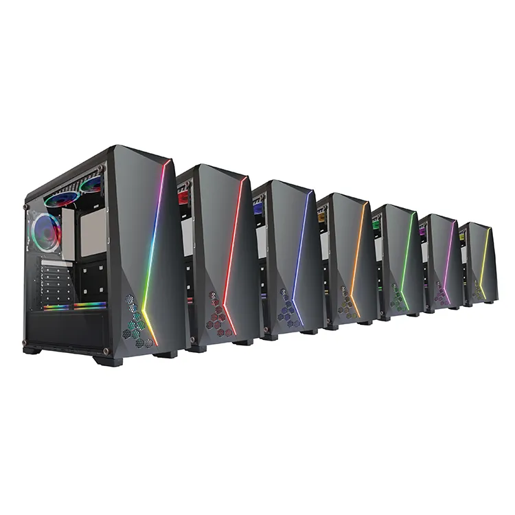 2021hot Sales Tempered Cool Modern Special Desktop PC Gaming Computer Case