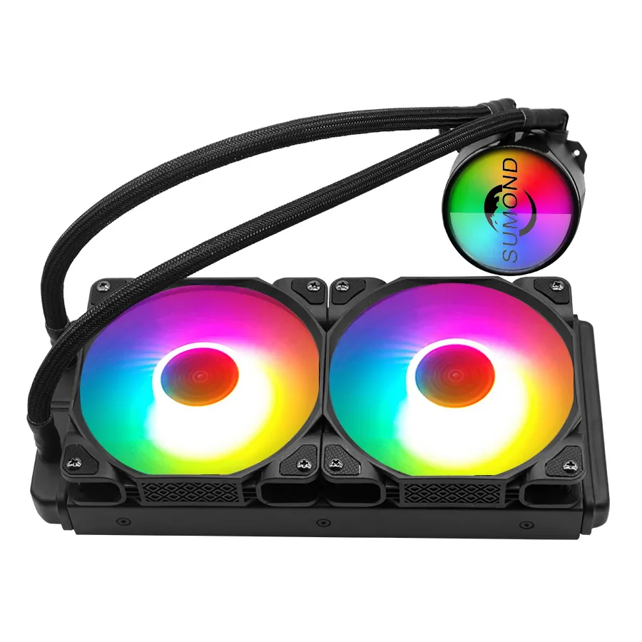240mm Liquid Argb CPU Cooler for Intel LGA 2066 2011 115X AMD Am4 Am3+ Am3 Fa2+ FM2 Processor