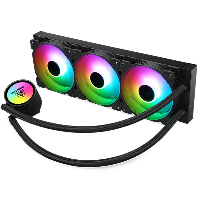360 Radiator, AMD Ryzen/Argb Water Cooling 5V Addressable RGB Aio Cooler