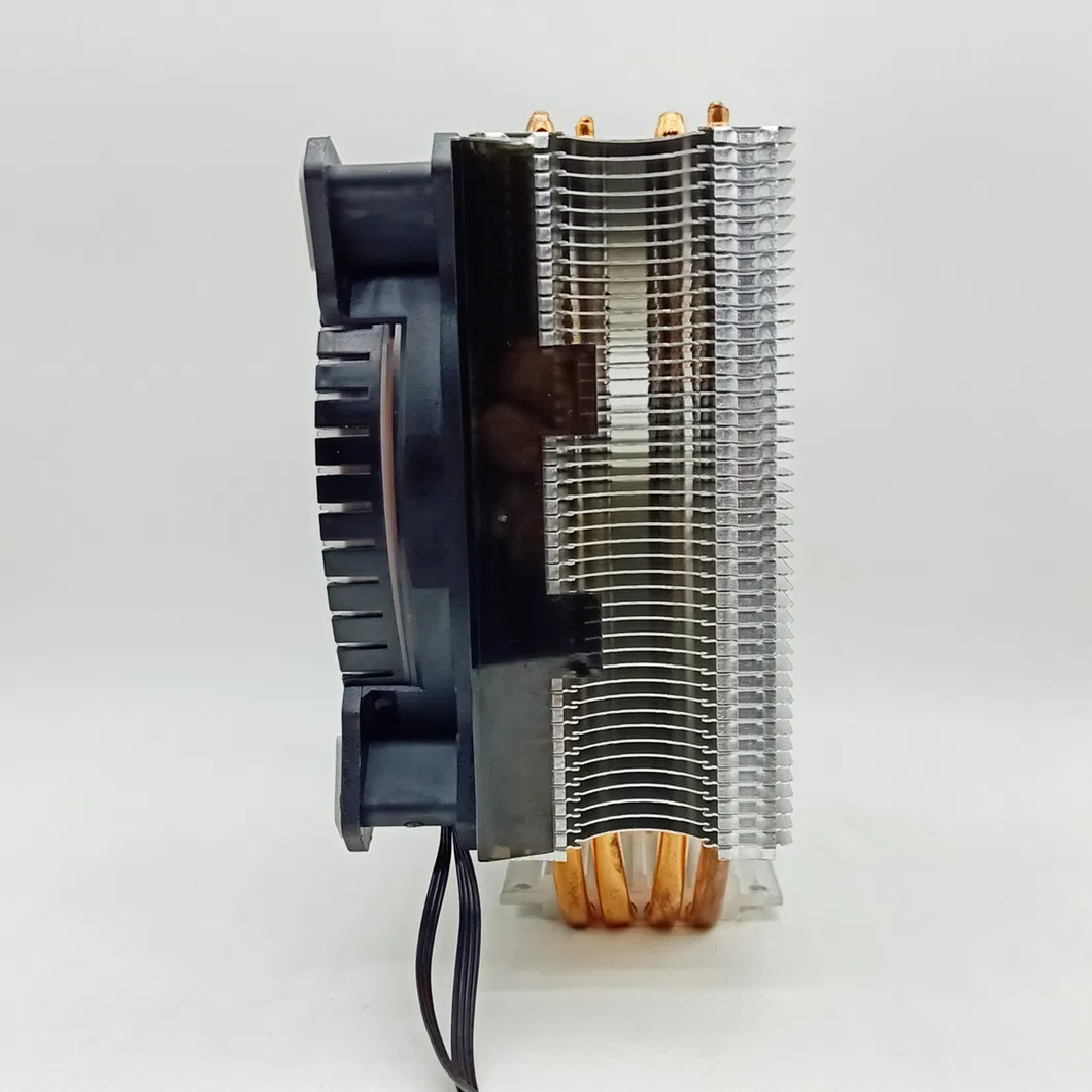 4 Heatpipe 120*120*25mm Computer CPU Cooler, Cooling Fan, Case Fans, Computer Fan, CPU Fan, DC Fan for Am4 Socket and Intel LGA115X 1200 2011