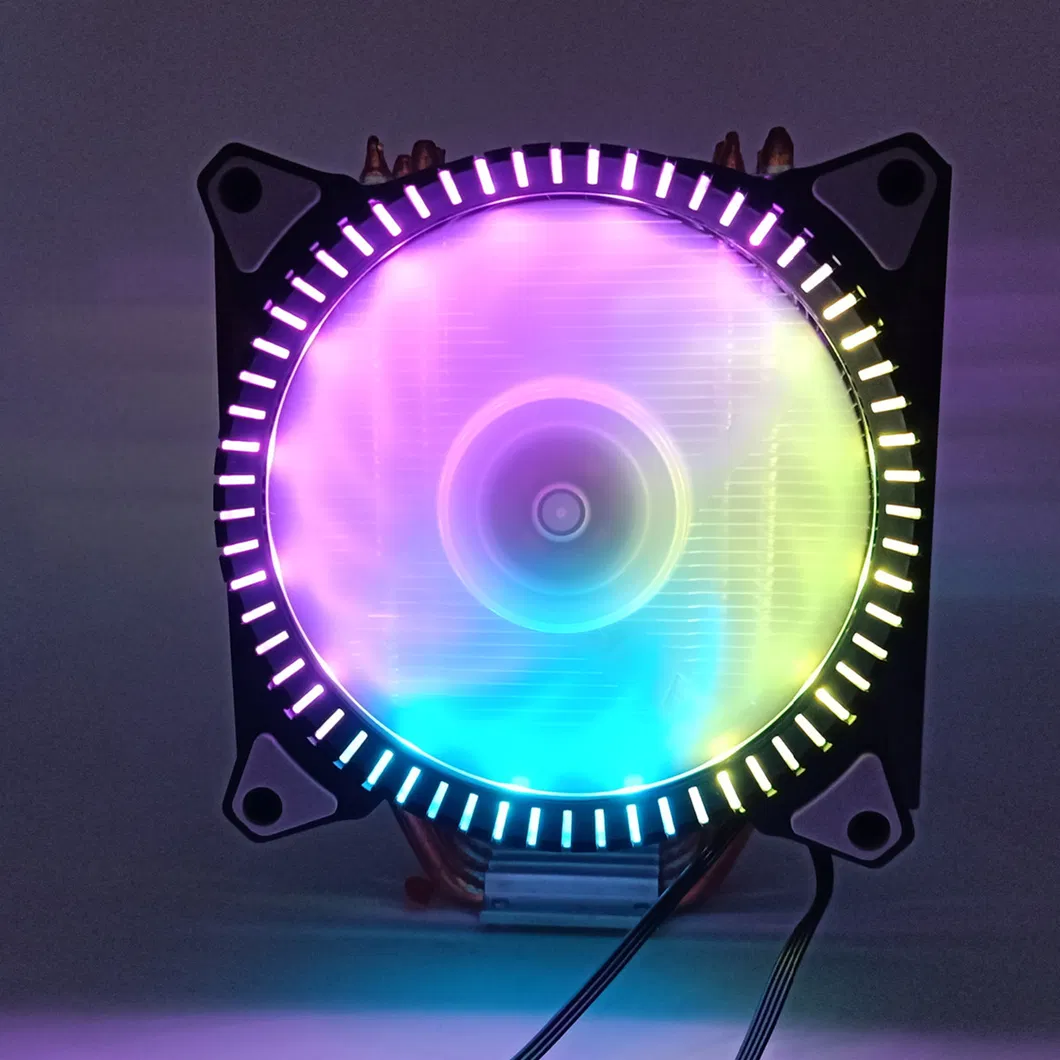 4 Heatpipe 120*120*25mm Computer CPU Cooler, Cooling Fan, Case Fans, Computer Fan, CPU Fan, DC Fan for Am4 Socket and Intel LGA115X 1200 2011