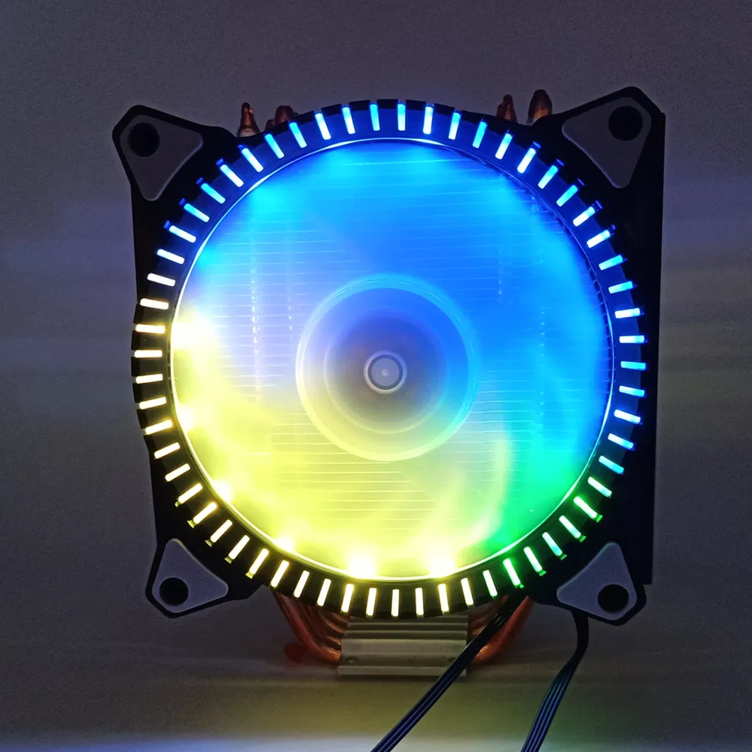 4 Heatpipe 120*120*25mm Computer CPU Cooler, Cooling Fan, Case Fans, Computer Fan, CPU Fan, DC Fan for Am4 Socket and Intel LGA115X 1200 2011