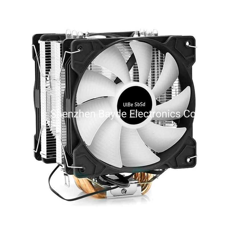 6 Heatpipe CPU Radiator RGB Desktop CPU Fan Silent Fan for Intel and AMD CPU Cooling