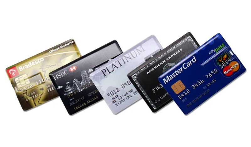 64GB Credit Card Master Card Hsbc USB Flash Drive 2.0 American Express Pen Drive 32GB 8GB 16GB 4GB Bank Card Memory Stick Gifts