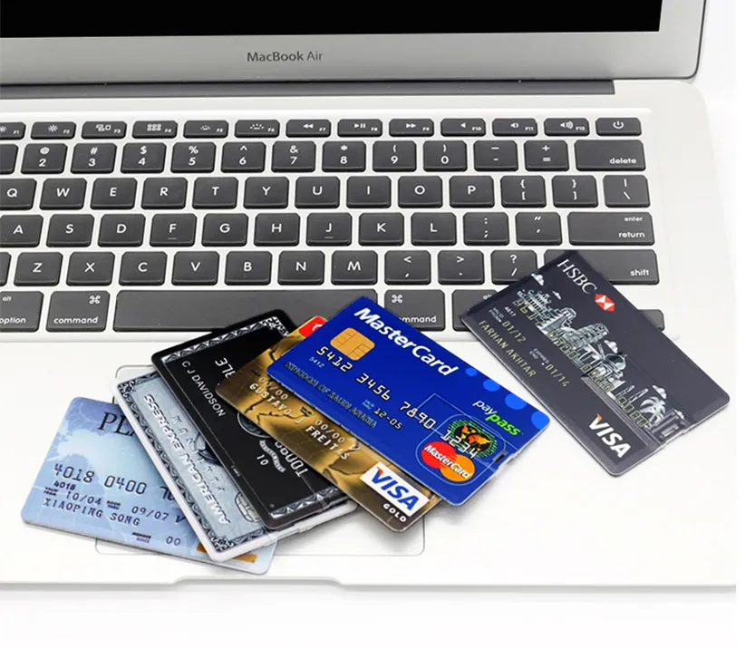 64GB Credit Card Master Card Hsbc USB Flash Drive 2.0 American Express Pen Drive 32GB 8GB 16GB 4GB Bank Card Memory Stick Gifts