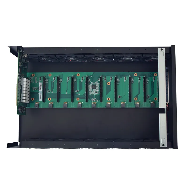 8 Slots of Graphics Card GPU Miner System Case with 4 Fans for Eth Mining in Stock