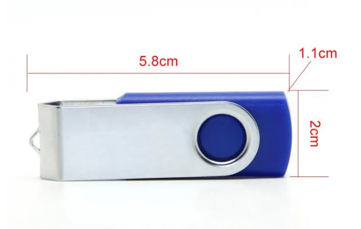 8GB 16GB 32GB Free Logo Swivel USB Pen Drive