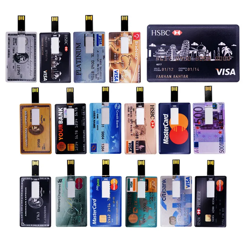 8GB 16GB 32GB Promotion Gift Name Card Business Card Shape USB Flash Drive USB Pen Drive USB Disk USB Drive USB Driver USB Stick