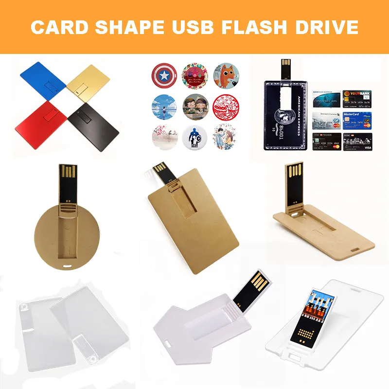 8GB 16GB 32GB Promotion Gift Name Card Business Card Shape USB Flash Drive USB Pen Drive USB Disk USB Drive USB Driver USB Stick