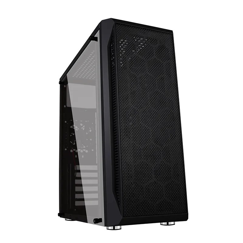 ABS Plastic OEM ATX Gaming PC Case with Metal Mesh Panel
