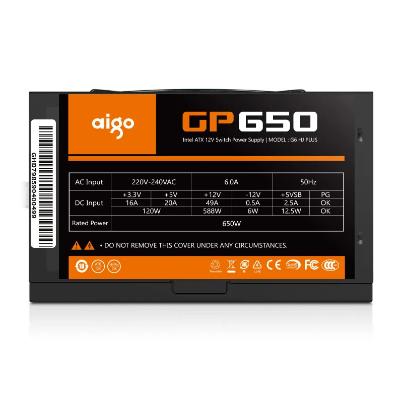 Aigo 2021 Gp Power Supply 650W Computer Case Power Supply