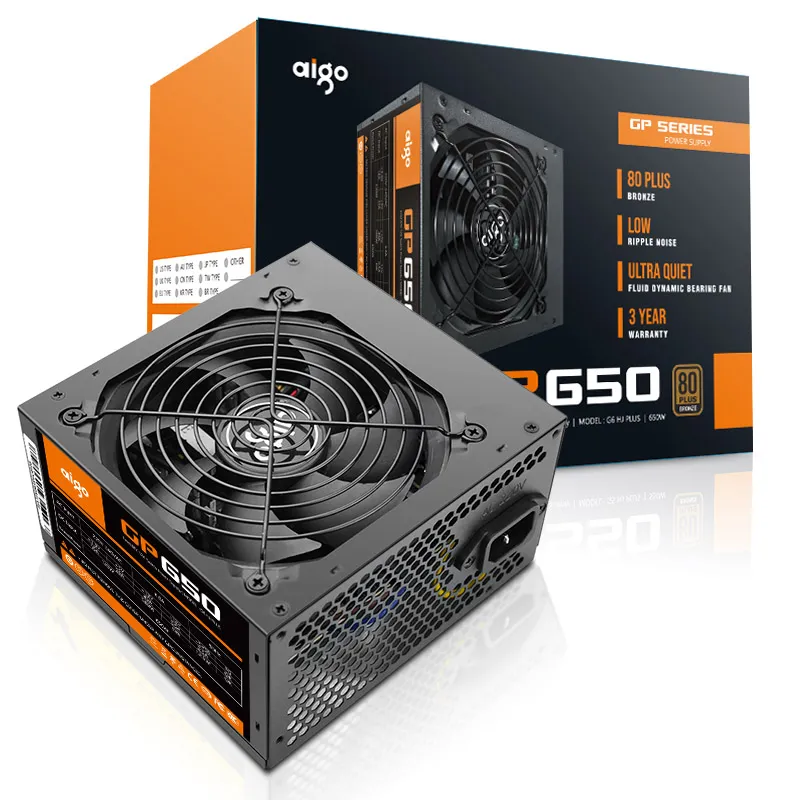 Aigo Factory Price and High Quality 80plus Bronze Power Supply