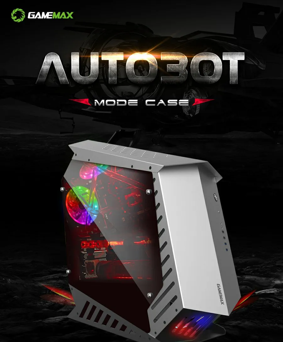 Beast 3mm Aluminum ATX Tower Computer Case Gamers PC Gabinete Cases