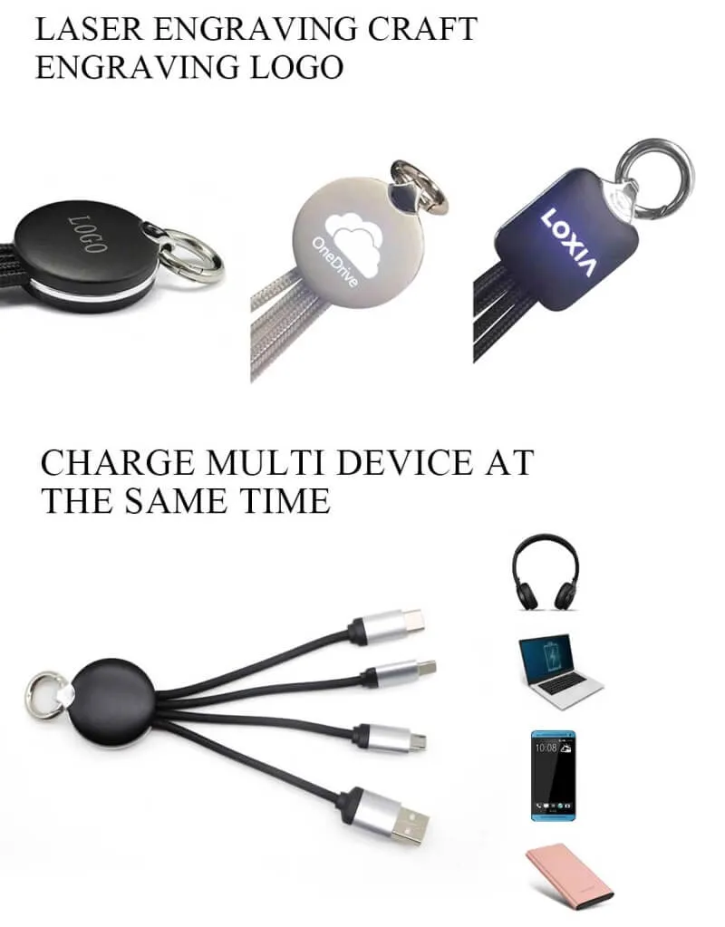 Cellphone Fast Charging Cord USB Data Cable LED Lighting Charging Cable