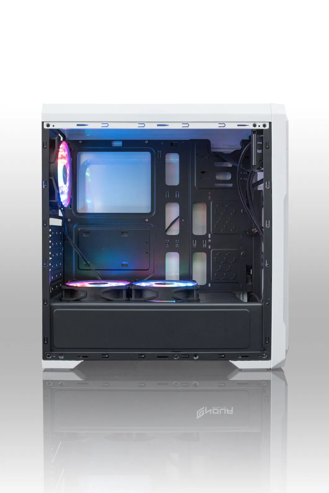 Computer PC Case ATX Case with Ce Tempered Glass acrylic Window RGB Fans