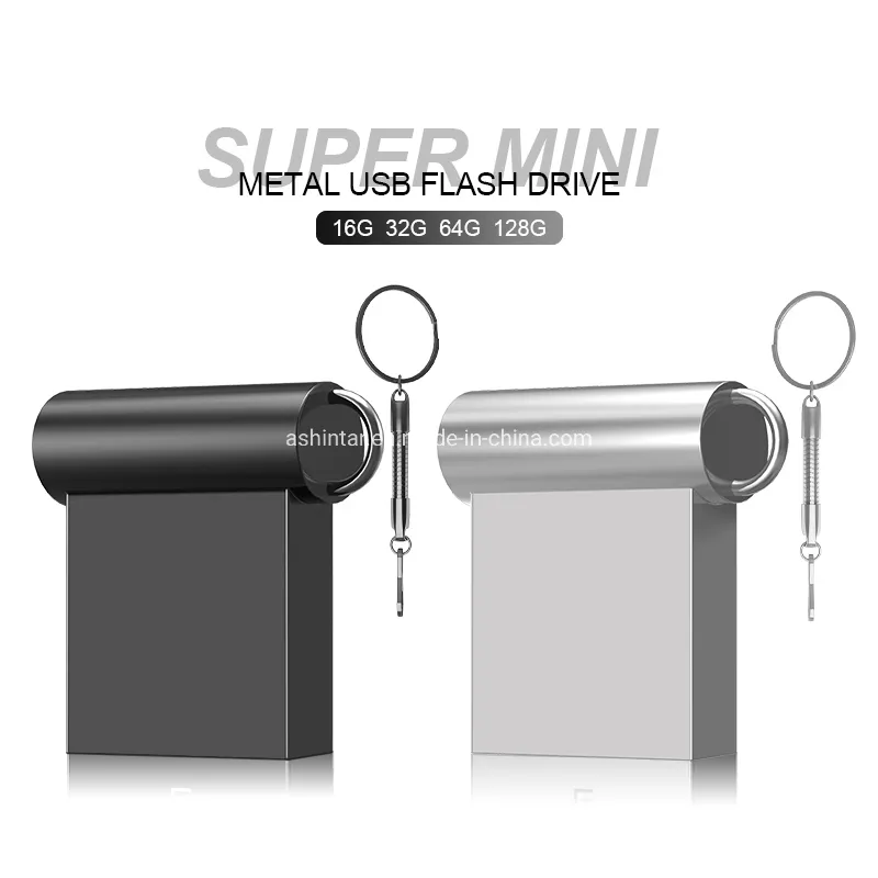 Custom Logo Encrypted USB Stick Pen Drive 4GB 8GB 16GB 32GB 128g USB2.0 Super Mini Metal USB Flash Drive