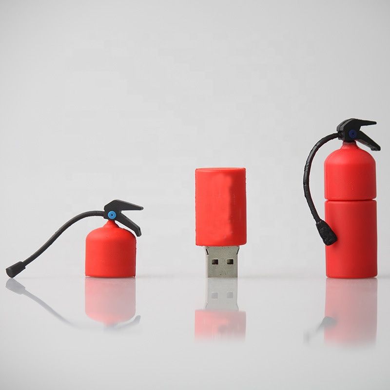 Custom Logo PVC USB Pen Drive Fire Extinguisher USB Flash Drives PVC U Disk