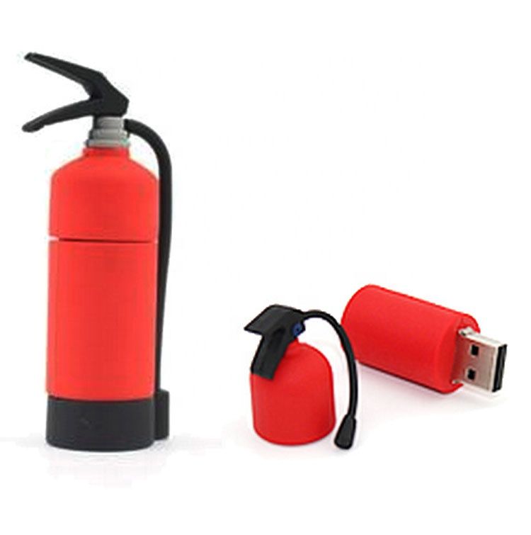 Custom Logo PVC USB Pen Drive Fire Extinguisher USB Flash Drives PVC U Disk