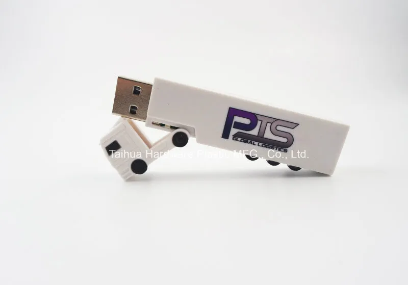 Custom Logo USB Flash Drive 16GB 32GB with Truck Shape for Bussiness Gift