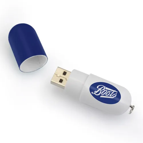 Custom Printed USB USB Flash Drives Capsule Shape USB