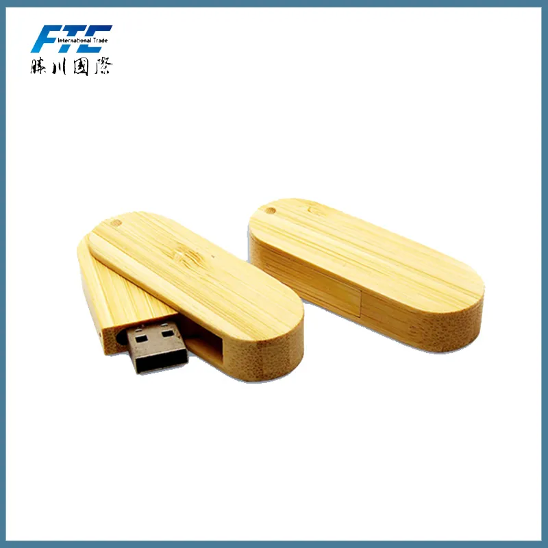 Custom Wooden USB Stick Bamboo USB Flash Drive for Promotional Gift