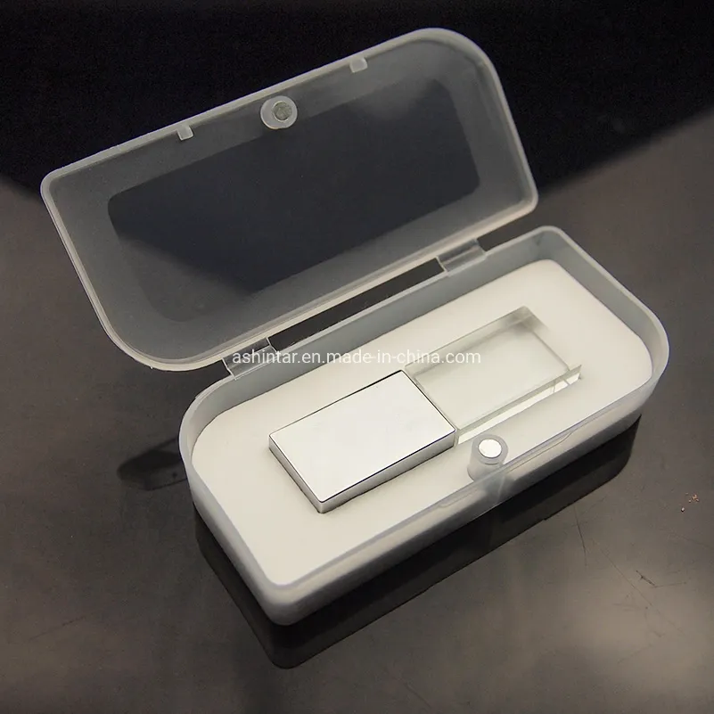 Customed LED Light USB Pen Drive Rose Gold Crystal USB Flash Drive