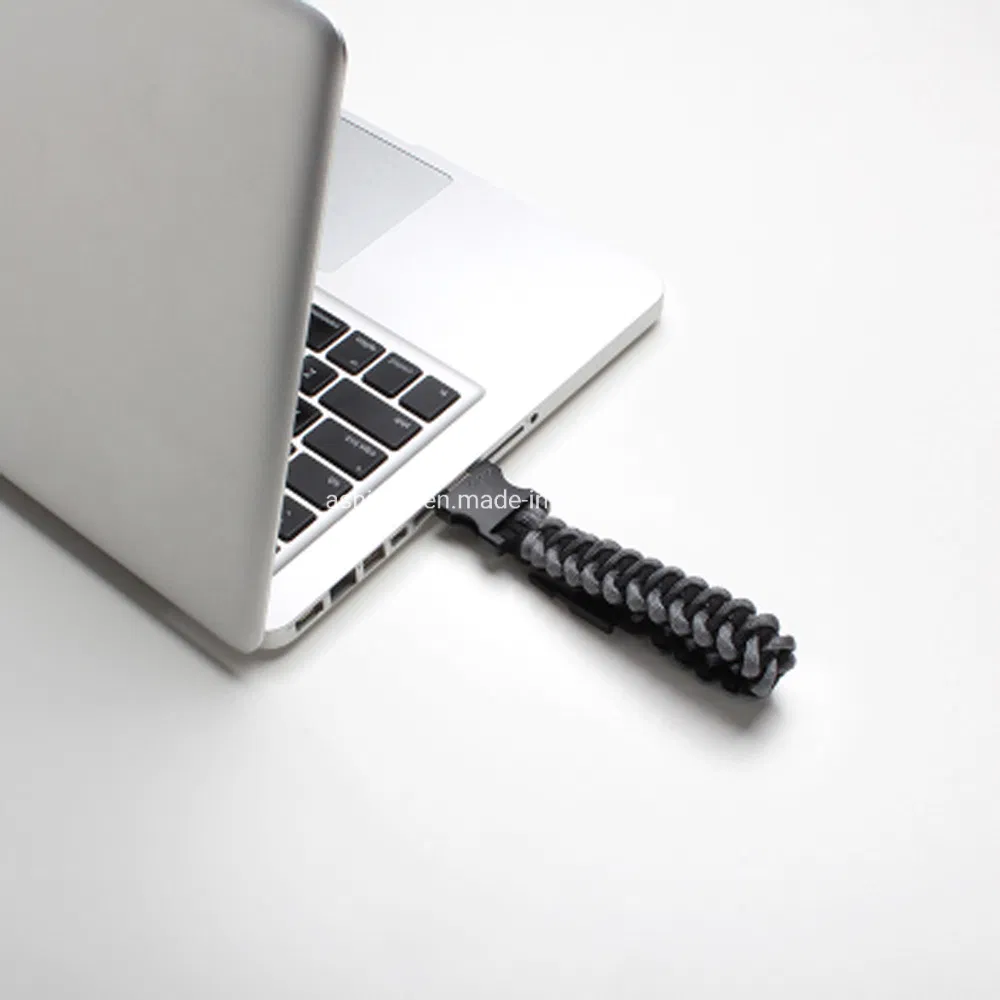 Customed USB Stick Nylon Braided Bracelets USB Pen Drive Outside Wristband USB Flash Drive