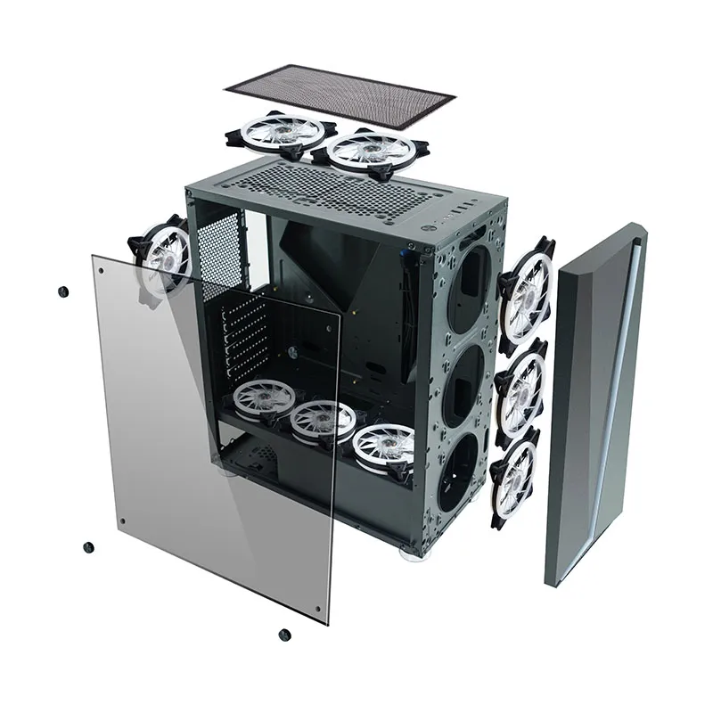 Factory Supply Glass Gaming Computer Chassis