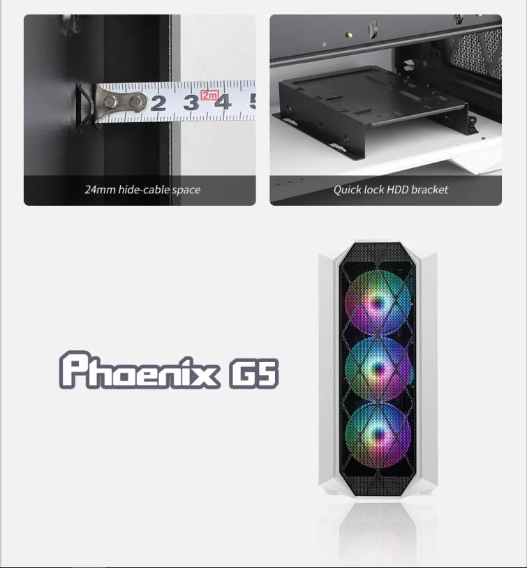 Gaming PC Desktop Middle Tower Case USB3.0/ATX/ Itx Computer Case