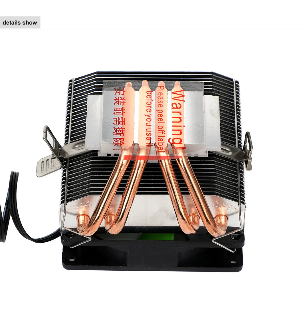 Heat Pipe Horizontal Blow Down Pressure Mute Color Lamp Fan Desktop Computer CPU Radiator AMD/1150/1151