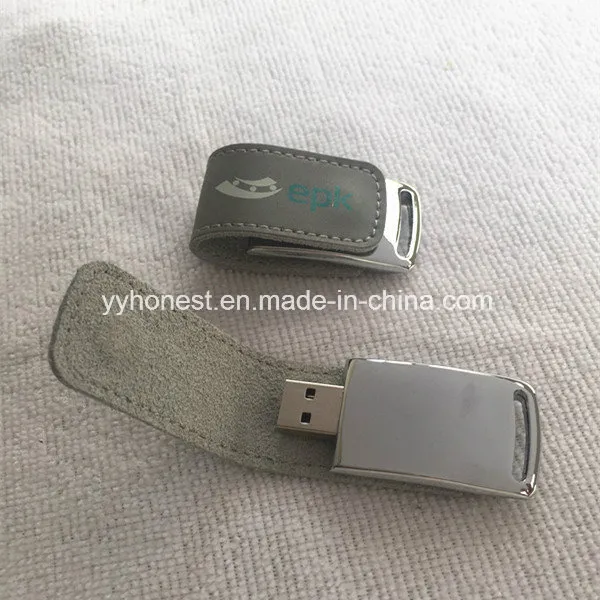 High Quality Mini Magnet Leather Sheath OTG USB Flash Drive