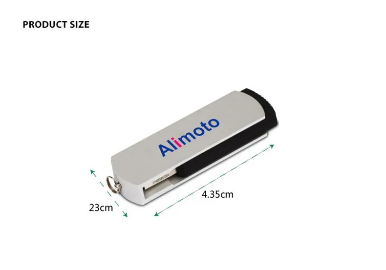 High Speed Real Capacity Custom Metal Twist USB Flash Drive USB 2.0