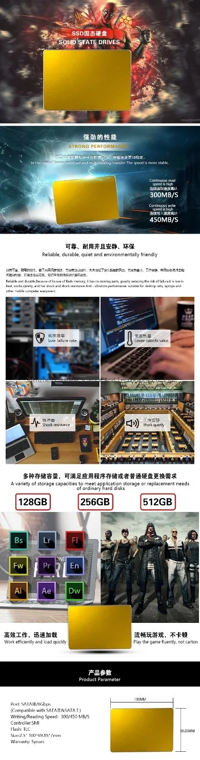 High Speed SSD Hard Drive 120GB/240GB Solid State Drive Internal Hard Disk