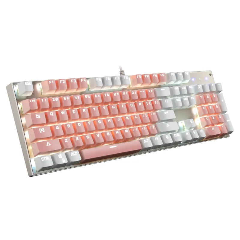 Hot Selling Mechanical Keyboard Wired Computer Game Keyboard Color Lighting Effect Gk-01