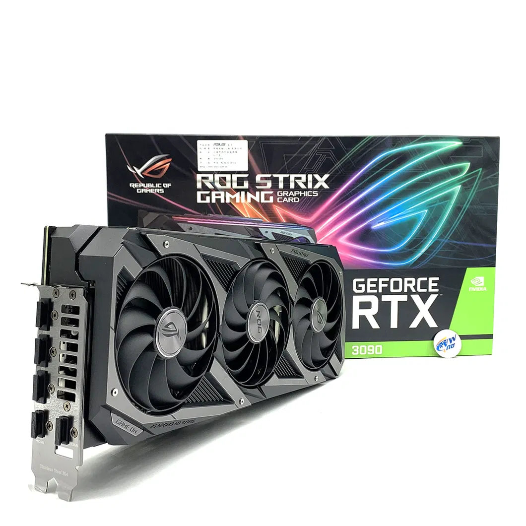 in Stock Asus Rog Strix Rtx 3090 Non Lhr GPU Card Eth Mining Video Card