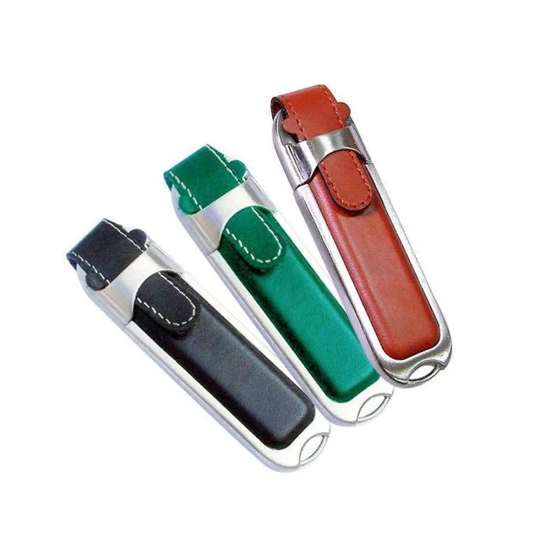 Leather Factory Direct Sale with Plenty of Memory USB Flash Memory and Various Styles of Printable Logo USB Flash Drive/USB Pen Drive