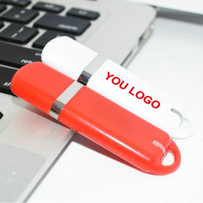 Low Price Good Quality Full Capacity Plastic Flash Drive with Free Data Preloading
