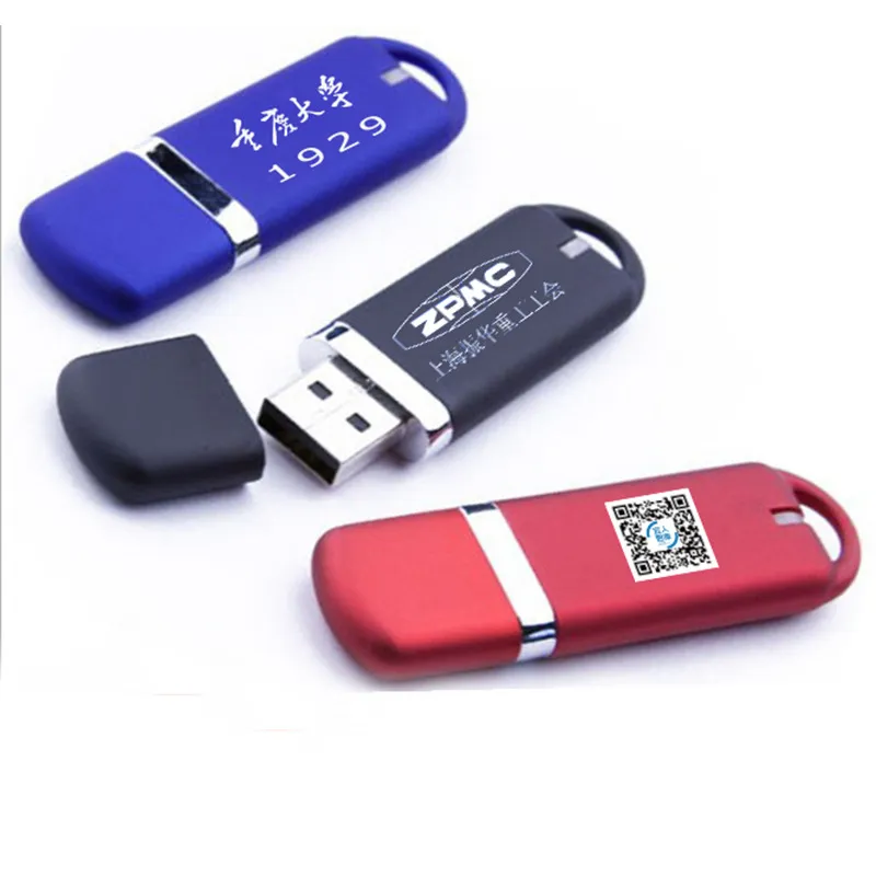 Low Price Good Quality Full Capacity Plastic Flash Drive with Free Data Preloading