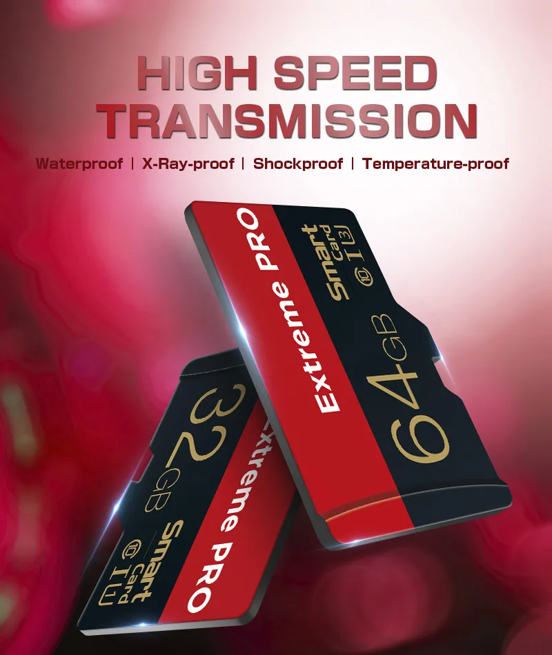 Micro SD Card 128GB 64GB Memory Card C10 Flash Card