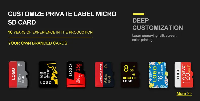 Micro SD Card 128GB 64GB Memory Card C10 Flash Card