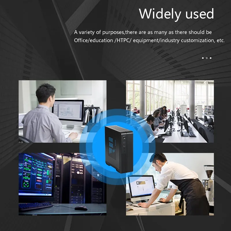 Mini Itx Computer PC Case HTPC Host Chassis USB2.0 Itx Enclosure Industrial Control Chassis for Office Business