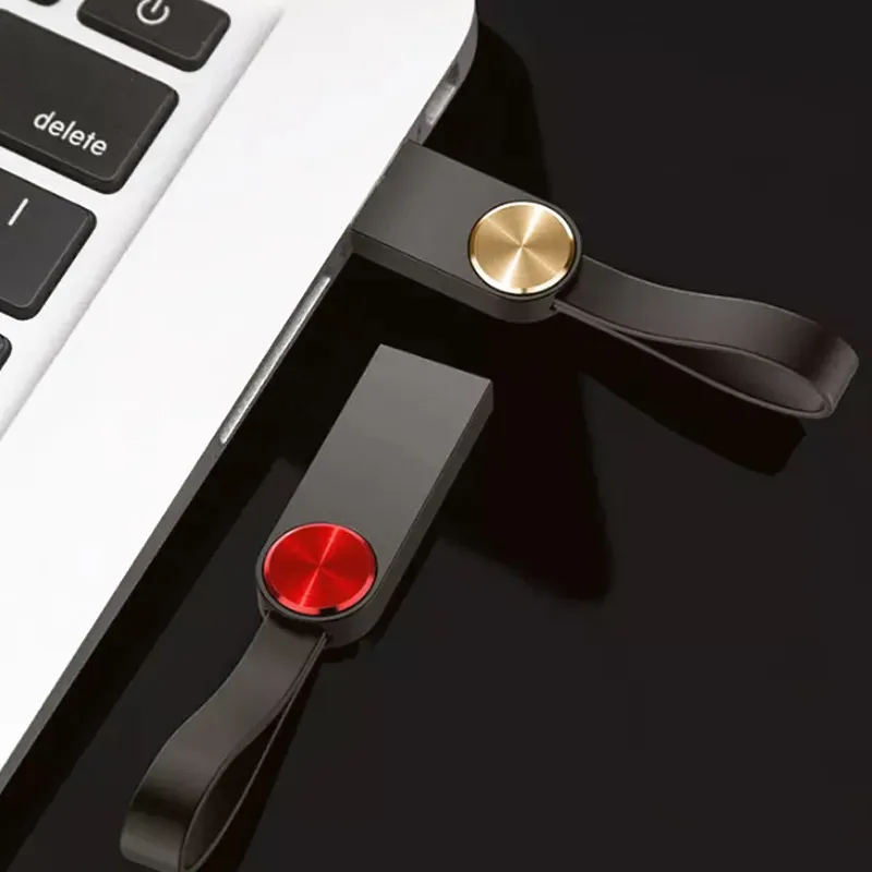 Mini Metal Hanging Portable USB Flash Drive with Customized Logo