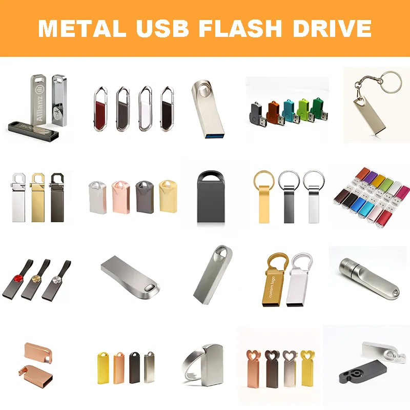 Mini Metal Hanging Portable USB Flash Drive with Customized Logo