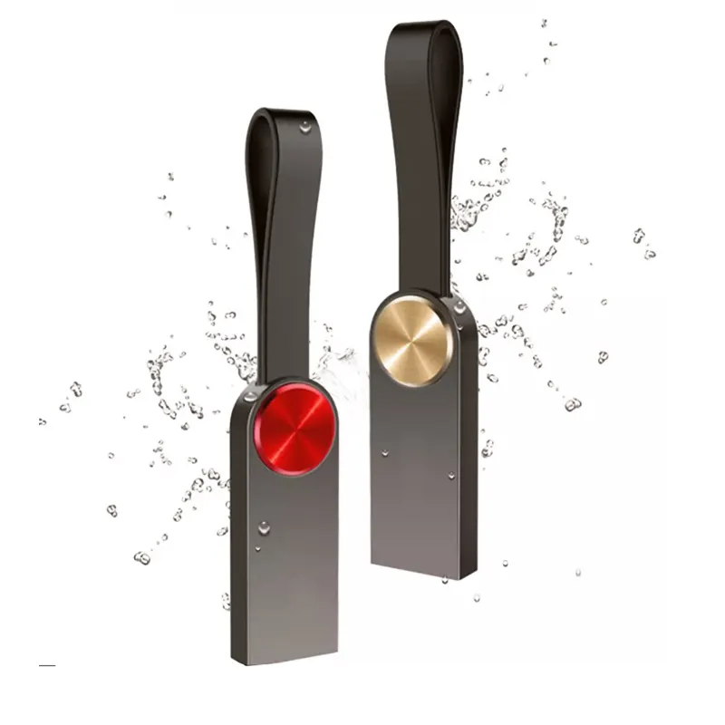 Mini Metal Hanging Portable USB Flash Drive with Customized Logo