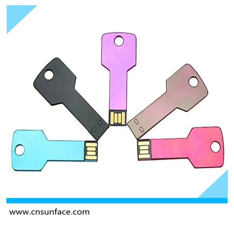 Multi Color Metal Key USB Flash Drive 4GB 8GB 16GB 32GB with Custom Logo