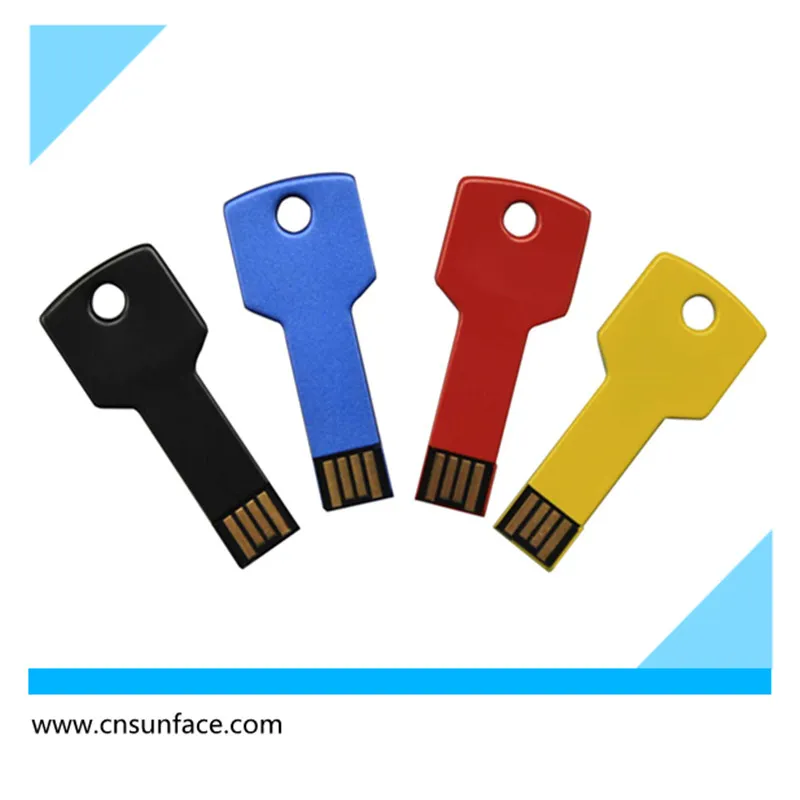 Multi Color Metal Key USB Flash Drive 4GB 8GB 16GB 32GB with Custom Logo