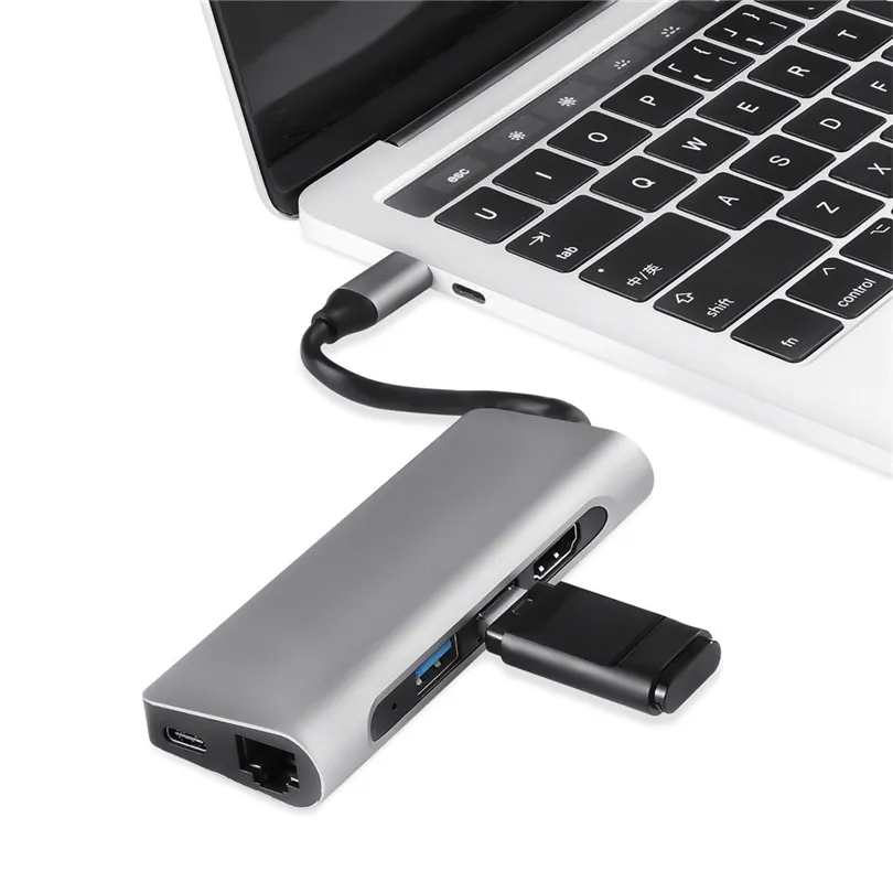 Multi Ports Type C Hub 7in 1