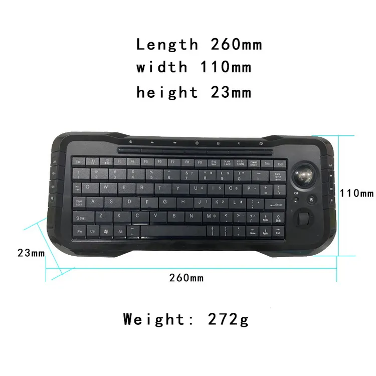 Newest Products G15 Teclado Mecanico Wireless Handheld Gaming Mechanical Keyboard with Track Ball